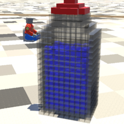 Full water bottle ( pixel ) (super physics water)( 6,721 brick )