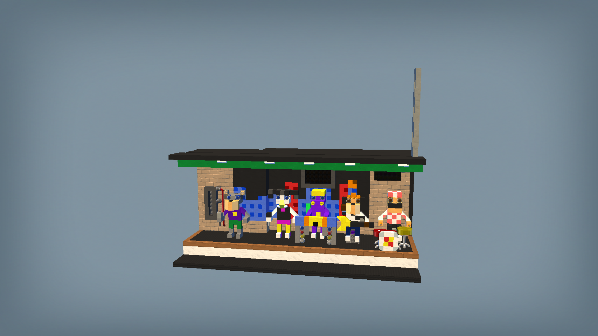 Chuck e cheese 1 stage modern