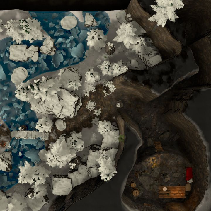 Abandoned hut and cave