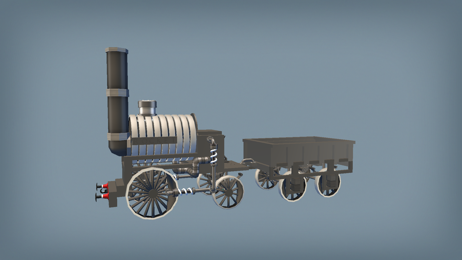STEPHENSON STEAM LOCOMOTIVE THE ROCKET