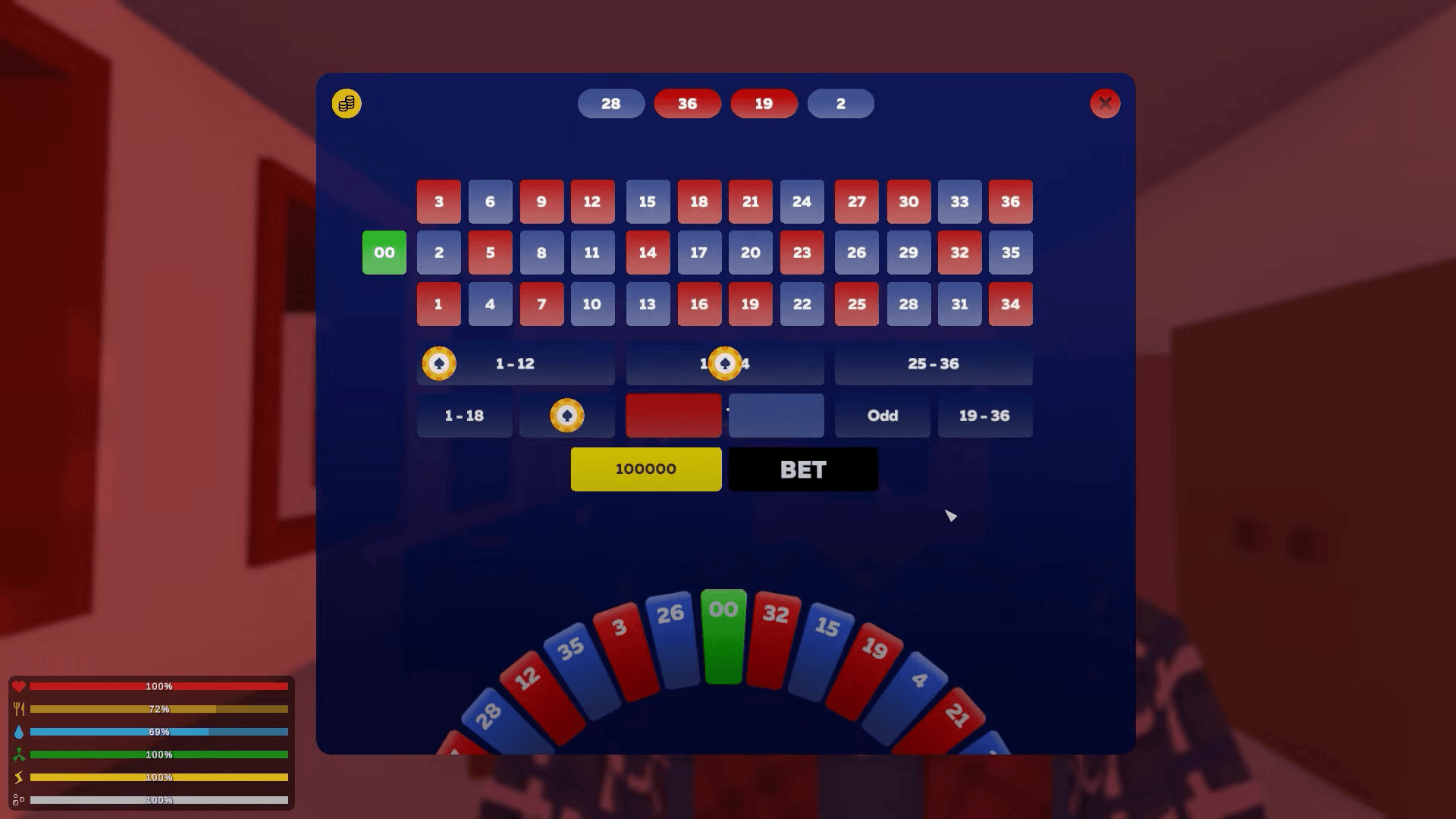 Roulette UI Mod