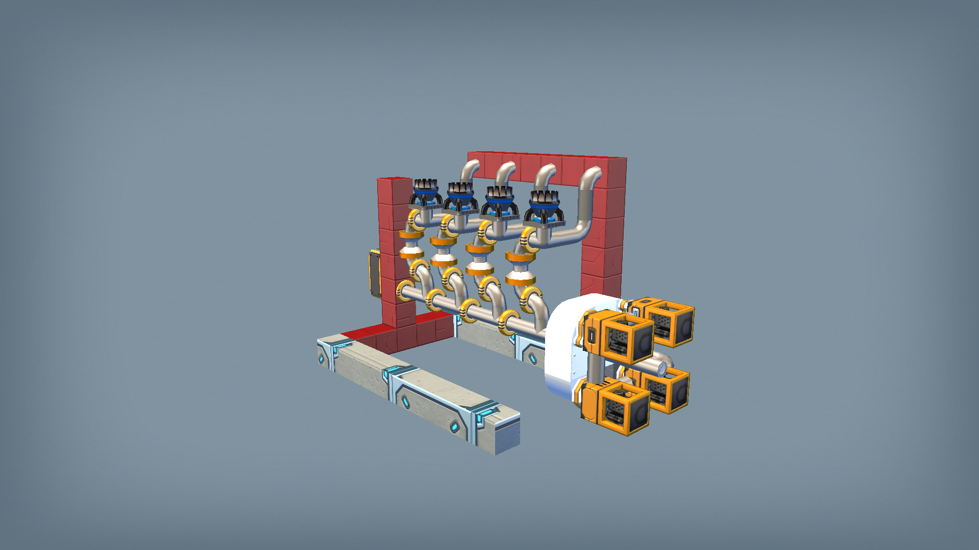 Thruster-Piston Engine I4 HighSpeed