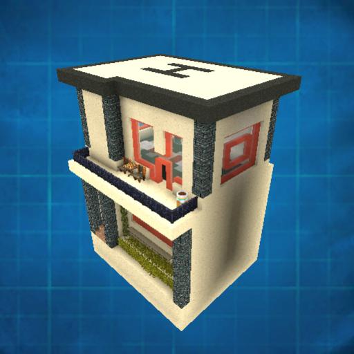 Modern small house with HELI pad