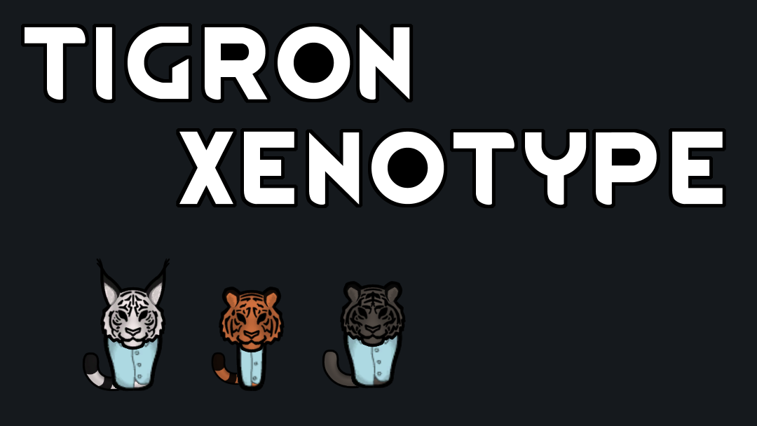 Tigron Xenotype mod preview for RimWorld