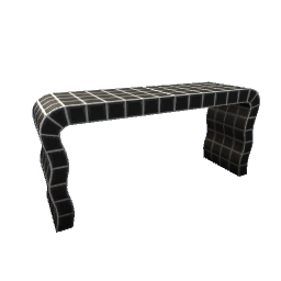 Block Hallway Table- Black