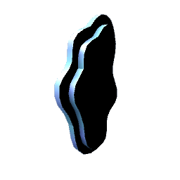 Double Puddle Mirror- Blue