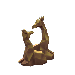 Geometric Giraffe Scultpture- V1