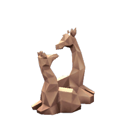 Geometric Giraffe Scultpture- V2