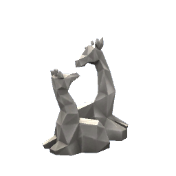 Geometric Giraffe Scultpture- V3