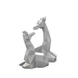 Geometric Giraffe Scultpture- V4