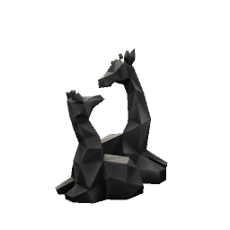 Geometric Giraffe Scultpture- V5