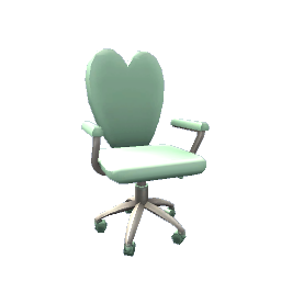 Heart Office Chair- Green