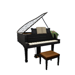 Romantic Grand Piano- Black