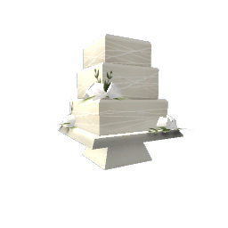 Square Wedding Cake- V1