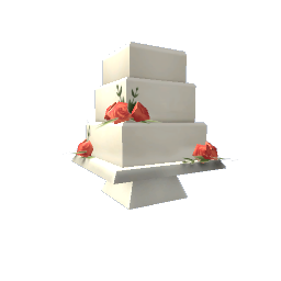 Square Wedding Cake- V2