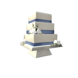 Square Wedding Cake- V4