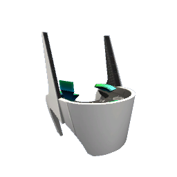 Futuristic DJ Booth- White