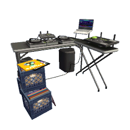 Turntables DJ Booth- V2