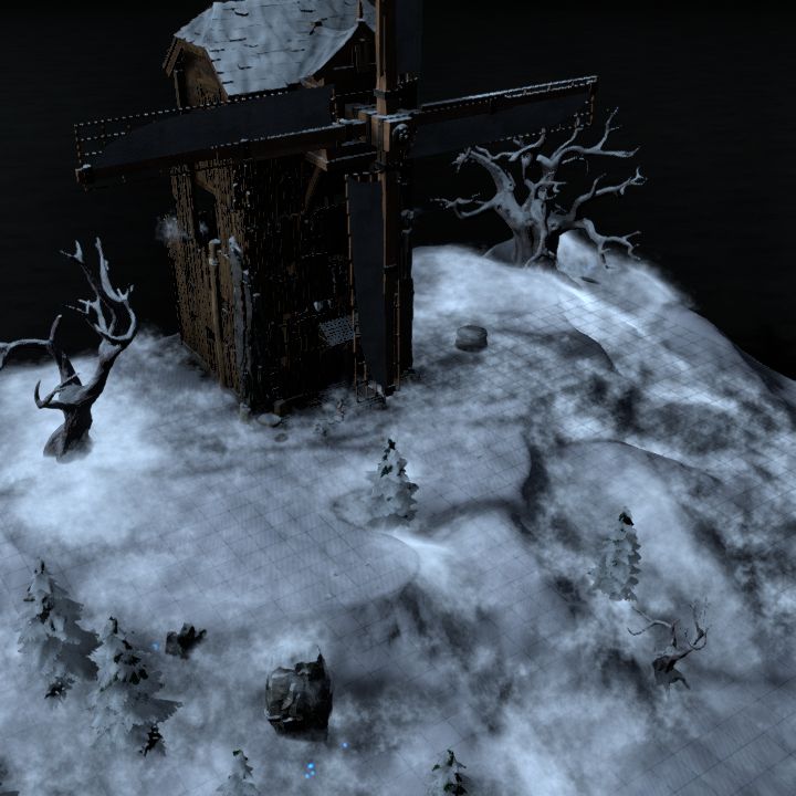 Mill, winter, warhammer
