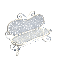 WfS Garden Bench white