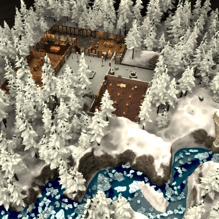 Snowy Mountain Forest Retreat