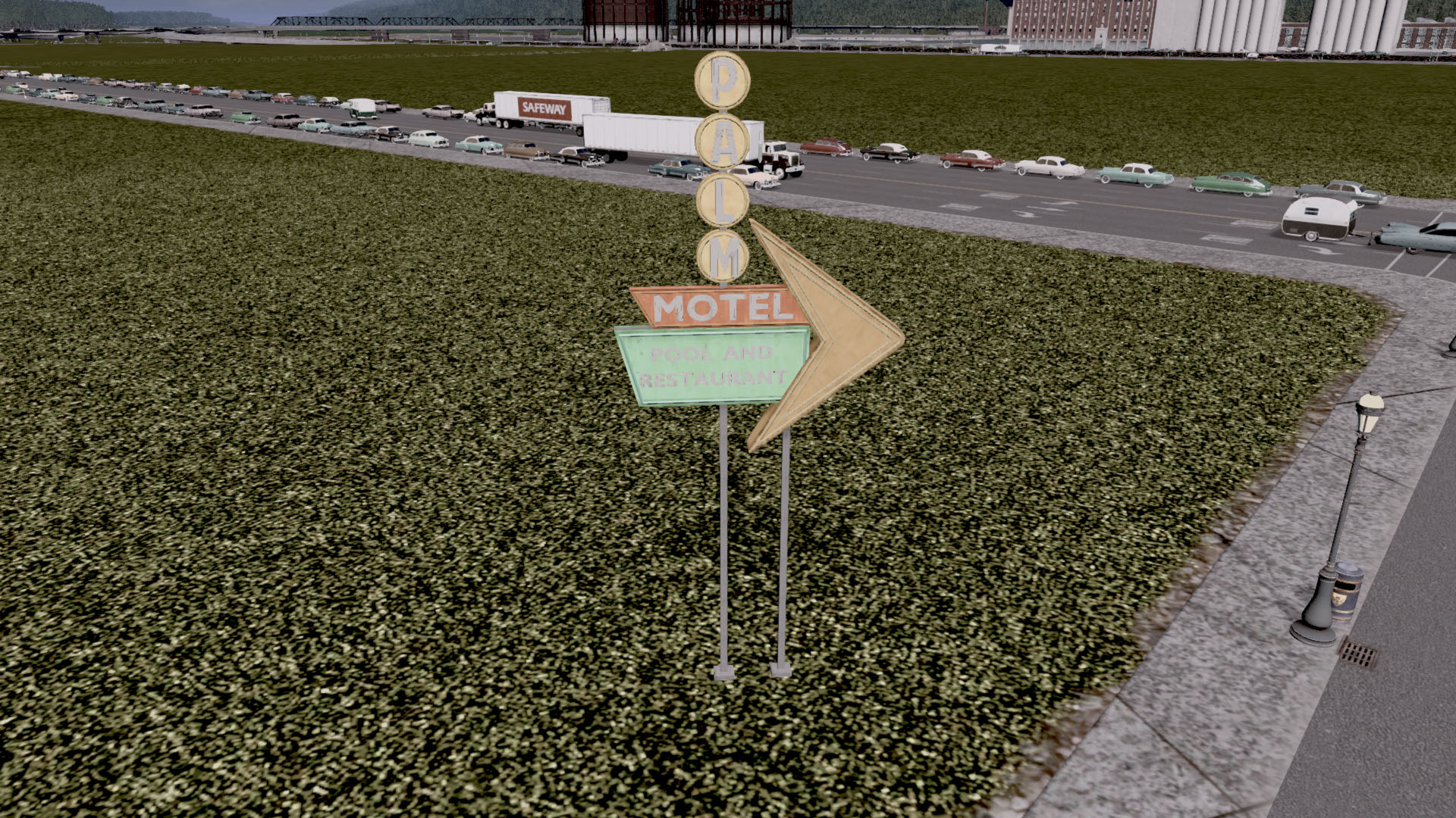 Palm Motel Sign