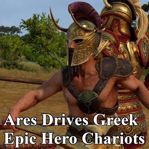 Ares Drives Greek Epic Hero Chariots