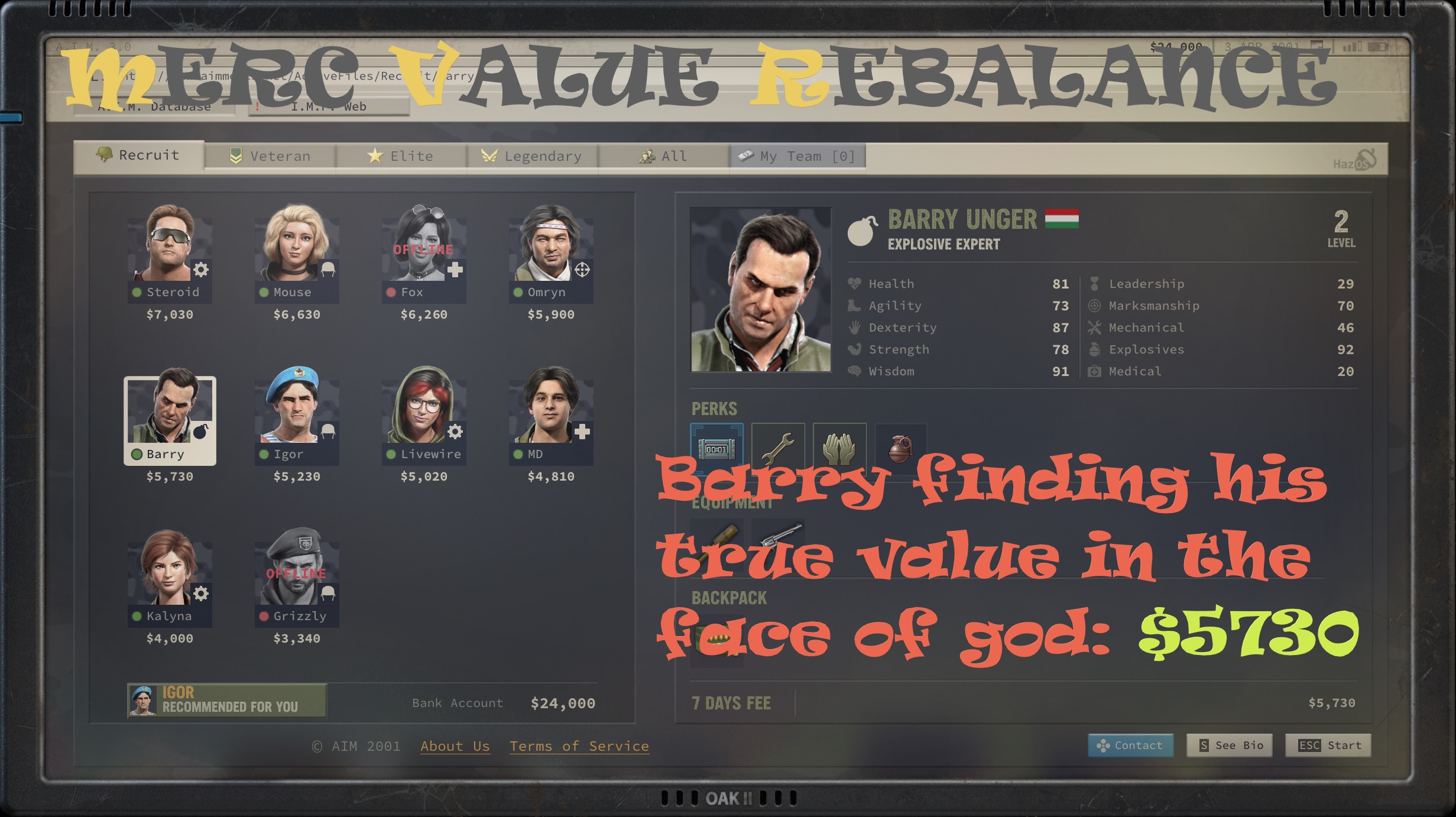 Merc Value Rebalance