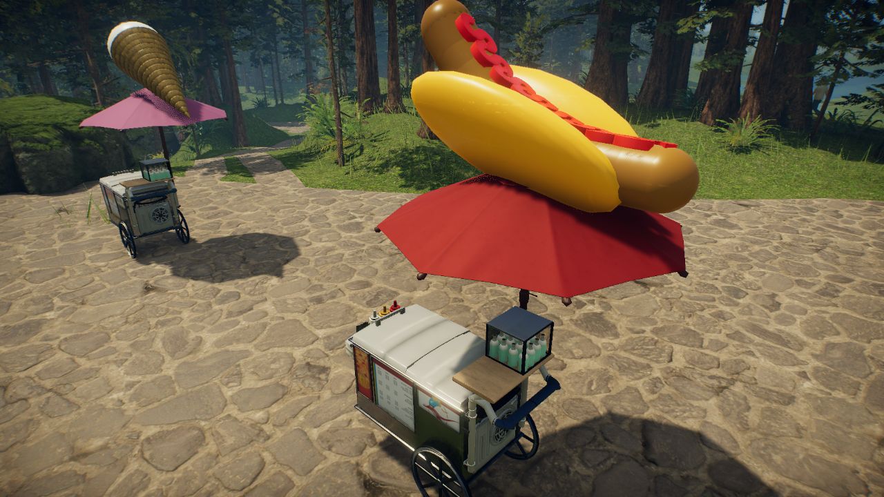 hot dog cart
