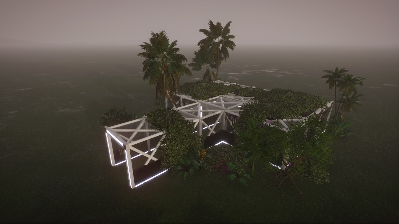 Space Base - In Habitat View - South Central American Tropical Overgrowth