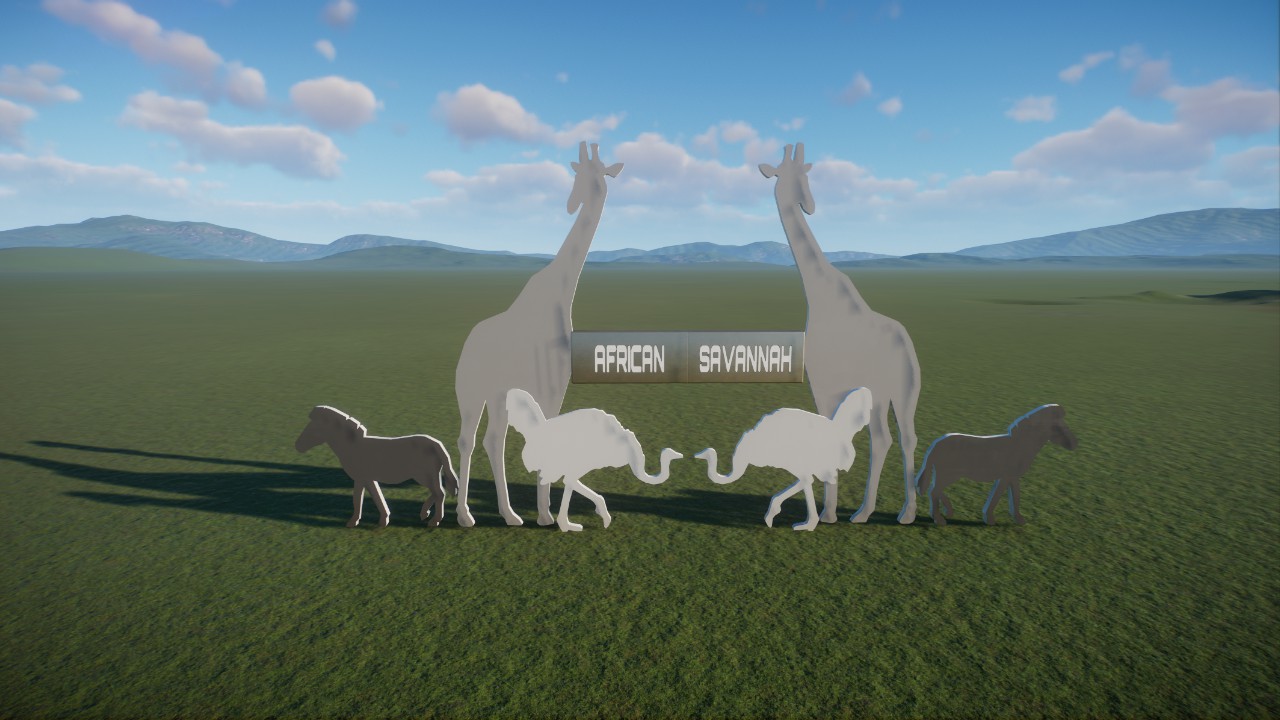 Space Base - African Savannah Sign