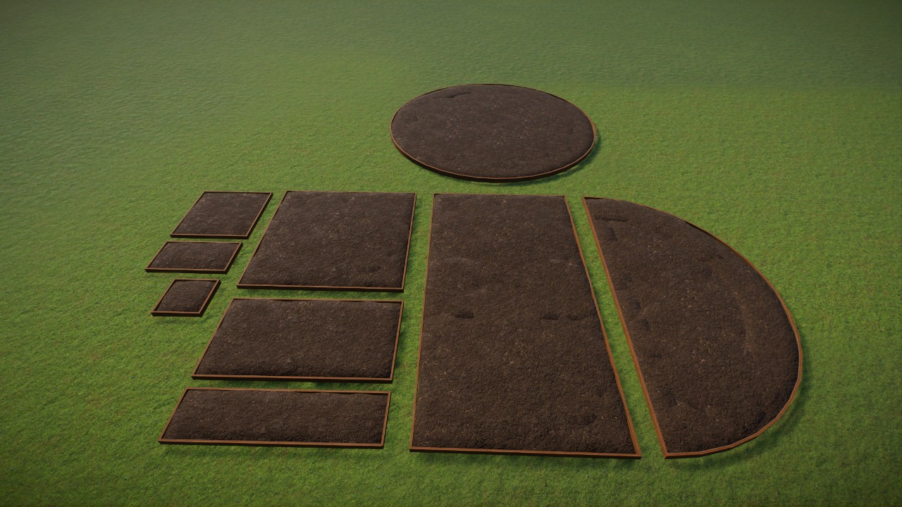 Base - *Empty Garden Plots Wood