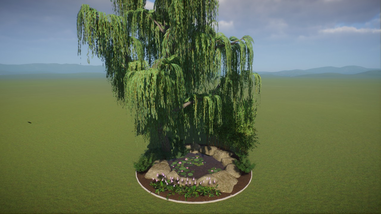 Base - Asia Willow Pond Garden