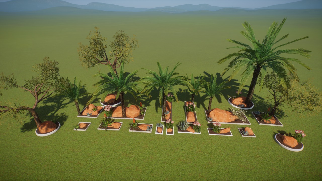 Base - Africa Desert Red Rock Small Gardens