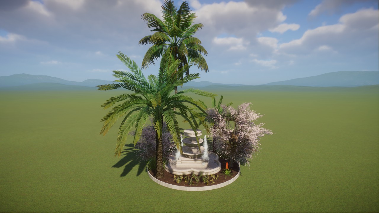 Base - Asia/India Desert Statue Fountain Garden