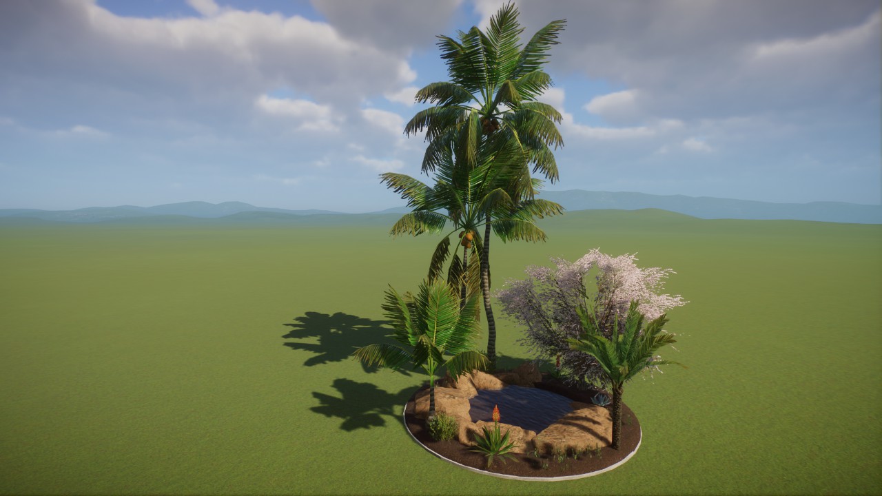 Base - Asia/India Desert Pond Garden