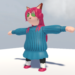 Happy kitten girl