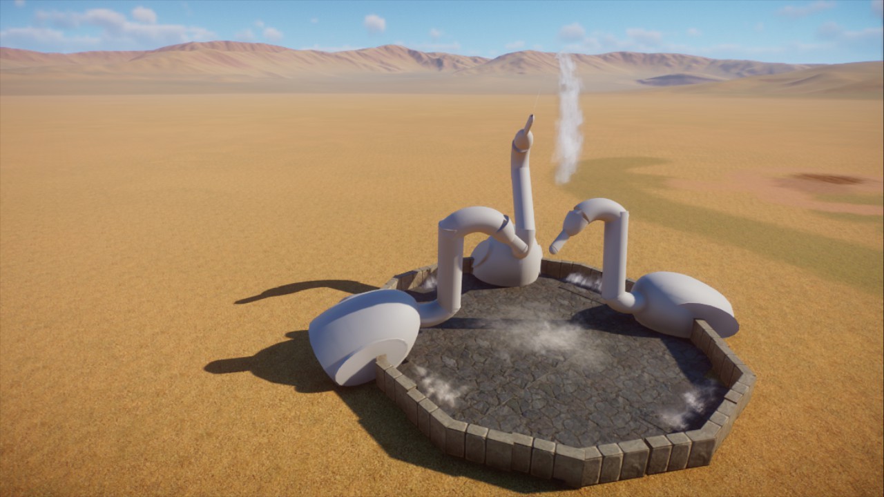 Flamingo Fountain