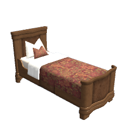WfS OT BR Bed Single redwood