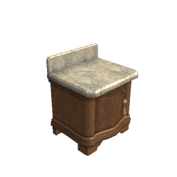 WfS OT BR Bedside Table redwood