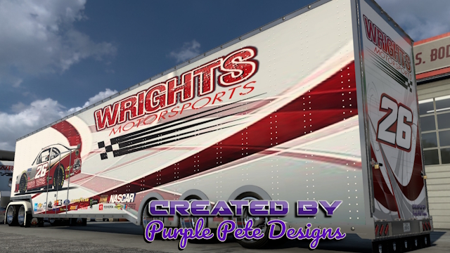 Wrights trucking Race Team Skin Pack For IronWerx iw900 and trailer
