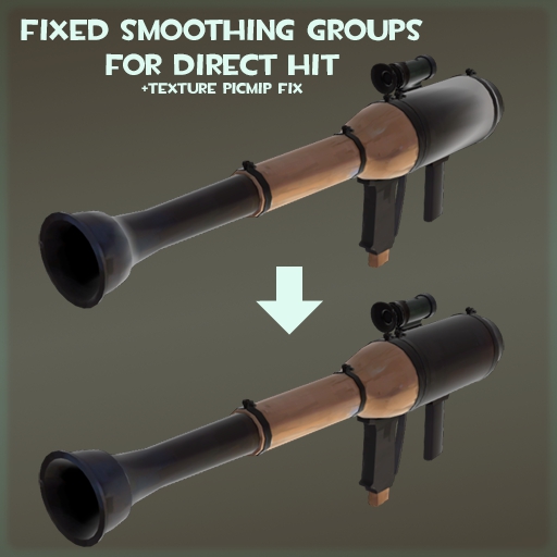 Fixed Smoothing Groups for Direct Hit (+ Texture Picmip Fix)