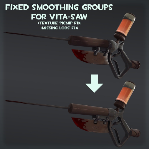 Fixed Smoothing Groups for Vita-Saw (+ Texture Picmip and LODs Fix)