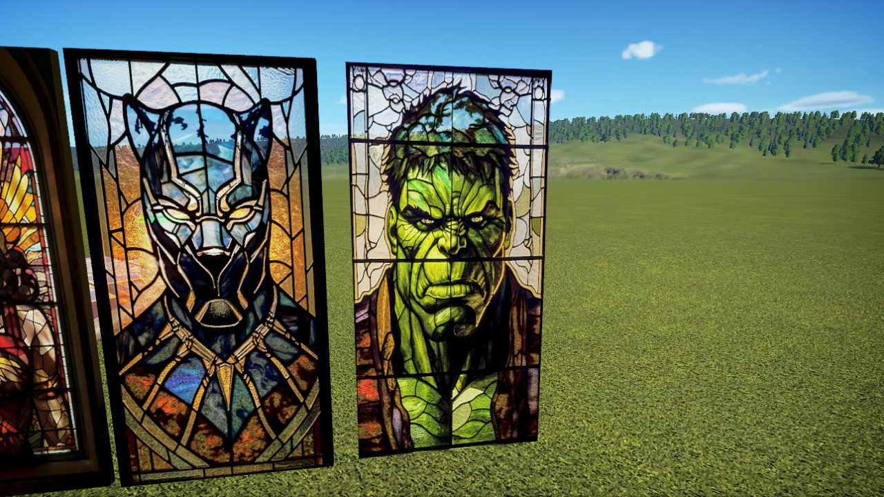 Hulk STAINED GLASS