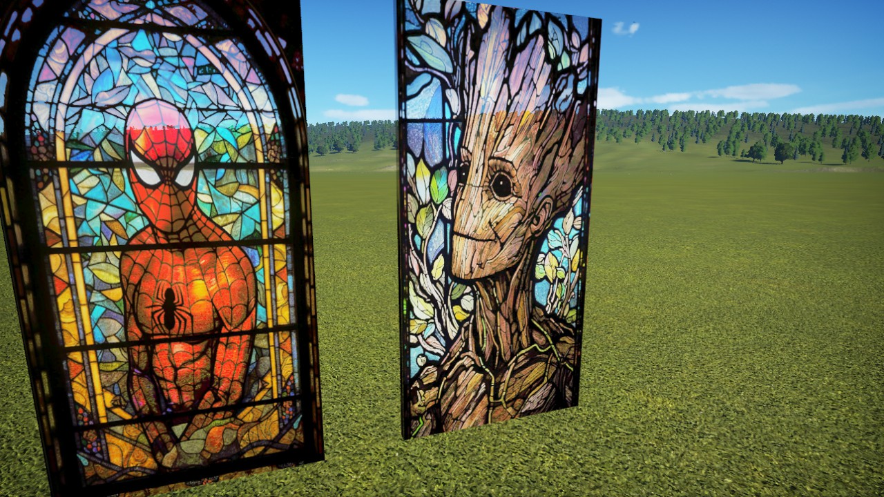 Groot STAINED GLASS