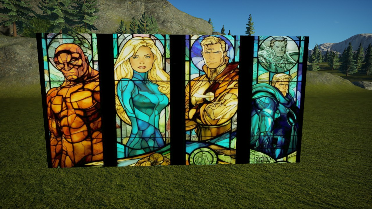 4 fantastics 2 STAINED GLASS 4-2