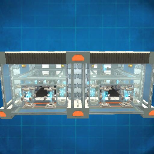 2 x 7x7x7 Side-by-side Teleporter Rooms for Underground Workshop
