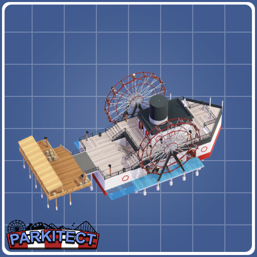 Steam boat Paddle Wheels