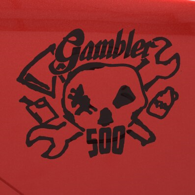 Gambler 500 logo decal