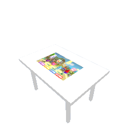 Gaming table with tablet preview